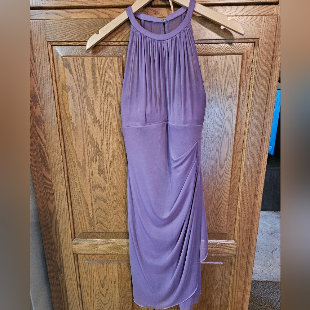 David's bridal Iris Halter dress.